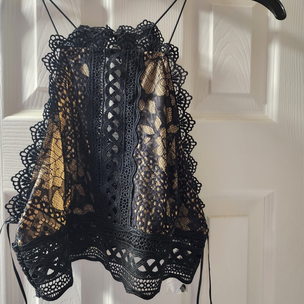 Miss Avenue Black Lace Camisole